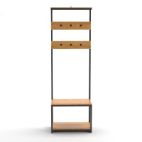 Вешалка Напольная со скамьей в прихожую Hiba единый размер каштановый LA REDOUTE INTERIEURS  фото, kupilegko.ru